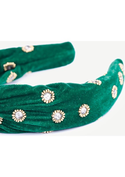 Akrilik Boncuk Detaylı Kadife Taç fiyatları