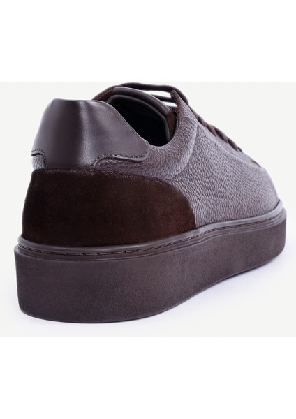 Süet Detaylı Deri Spor Ayakkabı modelleri