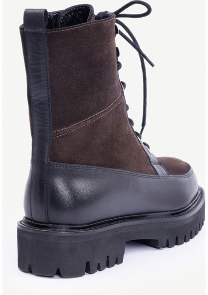 Kalın Tabanlı Deri Bağcıklı Postal Bot modelleri