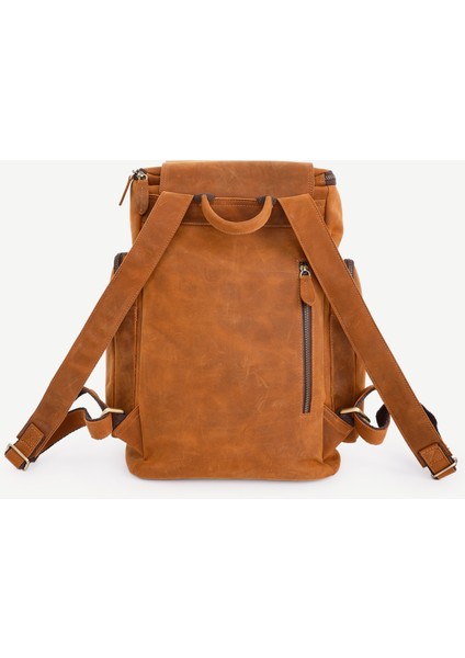Çok Bölmeli Deri Sırt Çantası modelleri