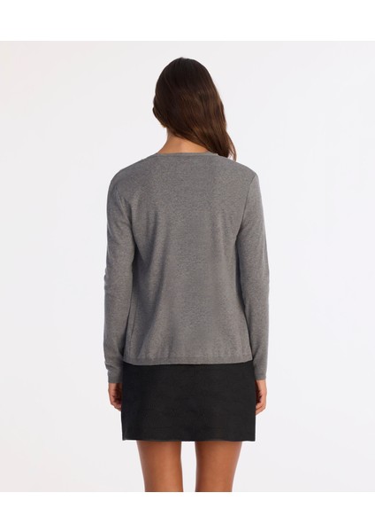 Regular Bisiklet Yaka Uzun Kol Hırka fırsatları