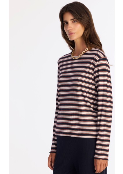 Regular Bisiklet Yaka Uzun Kol T-Shirt modelleri