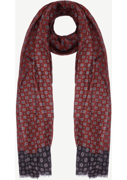 Geometrik Desenli Yün Şal