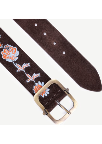 Desen Işlemeli Deri Bel Kemeri fiyatları