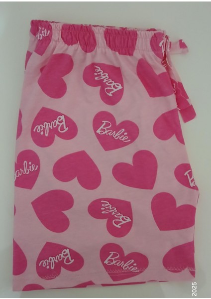 Yazlık Barbie Desenli Pembe Şort fiyatları