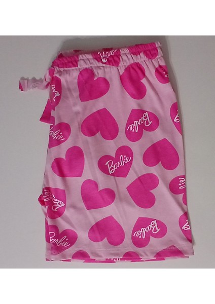 Yazlık Barbie Desenli Pembe Şort fırsatları
