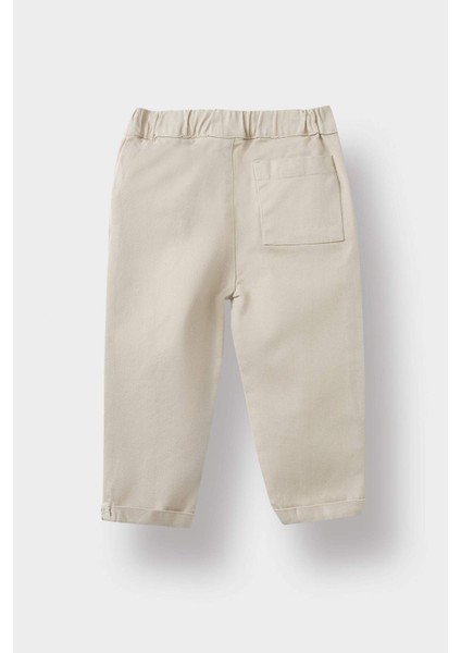 Erkek Bebek Beli Lastikli Düz Paça Gabardin Pantolon A8429A525AU modelleri