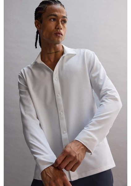 Fit Uzun Kollu Gömlek F8642AX25AU