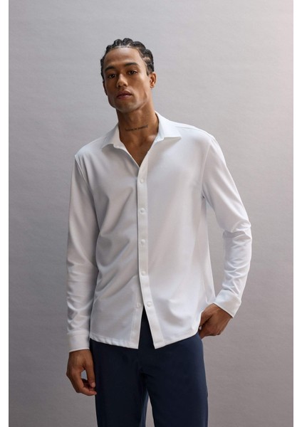 Fit Uzun Kollu Gömlek F8642AX25AU modelleri