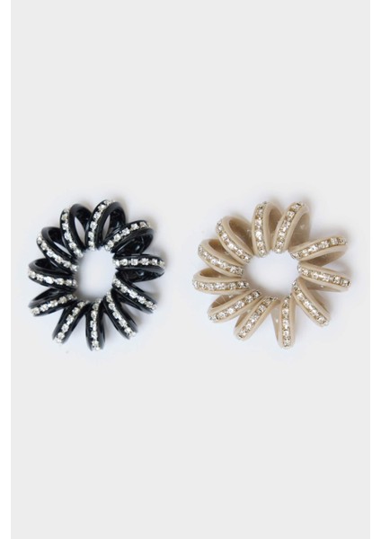 Kadın 2'li Spiral Lastik Toka G0036AXNS