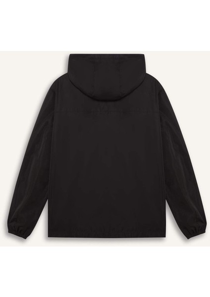 Su İtici Slim Fit Dar Kesim File Astarlı Kapüşonlu Fermuarlı Mevsimlik Baharlık Yağmurluk Mont C5821AX25AU