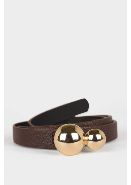 Kadın Suni Deri Elbise Kemeri F8373AXNS