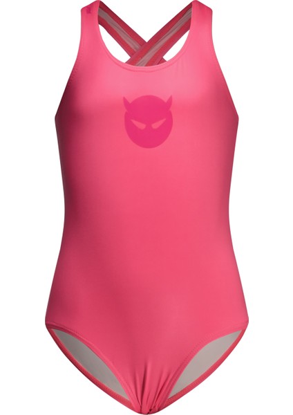Pembe Kız Çocuk Mayo R501-5004-PISA Bathingsuit With Sup