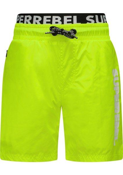 Sarı Erkek Çocuk Mayo R501-6602-ROCKY Swim Pants With Ext