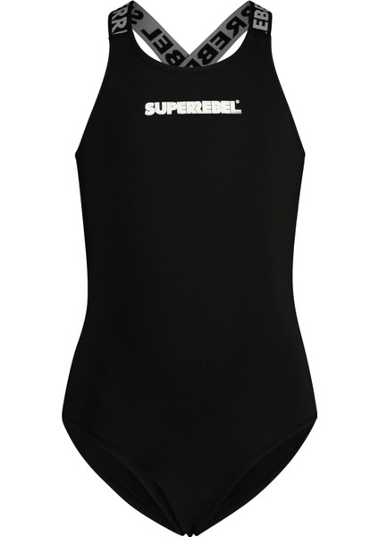 Siyah Kız Çocuk Mayo R501-5001- Basic Cool Bathing