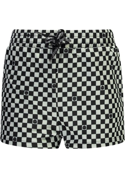 Siyah - Beyaz Erkek Çocuk Mayo R501-5604-HOLY Short Sport/ Swim Pa