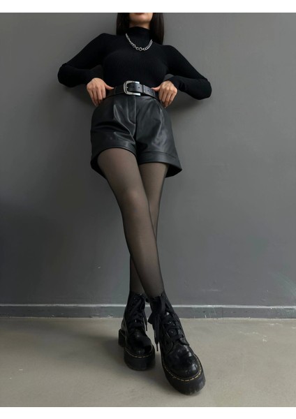 Freshness Içi Peluşlu Kışlık Termal Ten Görünümlü Siyah Peluş Tayt Külotlu Çorap fiyatları