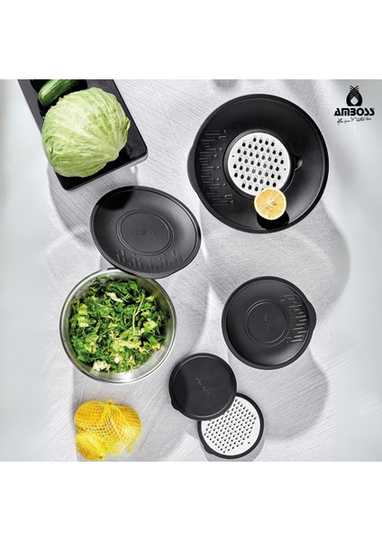 9 Parça Çok Amaçlı Kase Siyah 8019 modelleri