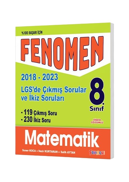 LGS Matematik Çıkmıs Sorular ve İkiz Soruları 2018 - 2023 fiyatları