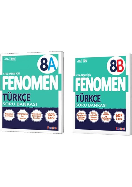 8. Sınıf LGS Türkçe A - B Soru Bankası Seti 2 Kitap