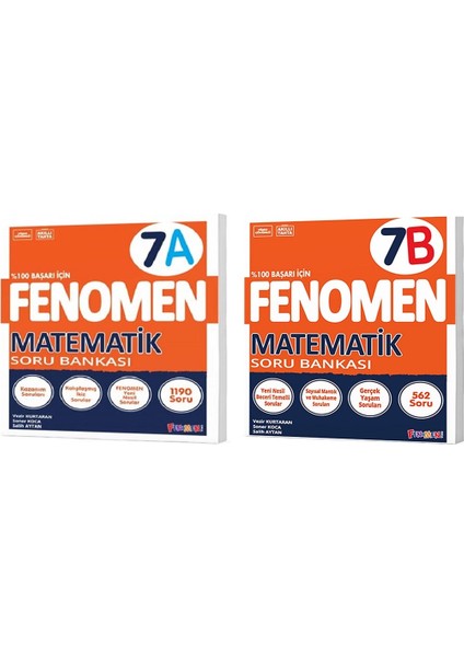 Okul 2025 7. Sınıf Matematik A + B Serisi Soru Seti 2 Kitap