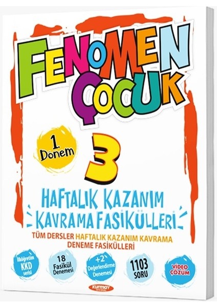Fenomen Çocuk 3. Sınıf 1. Dönem Kkf Tüm Dersler 18+2 Fasikül