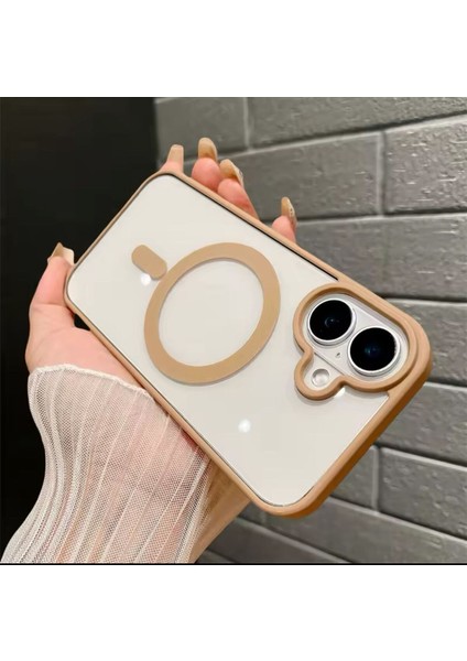 iPhone 16 Uyumlu Kenarları Renkli Şeffaf Magsafe Kılıf fiyatları