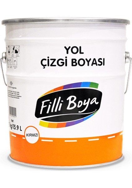 Yol Çizgi Boyası Kırmızı 25 kg
