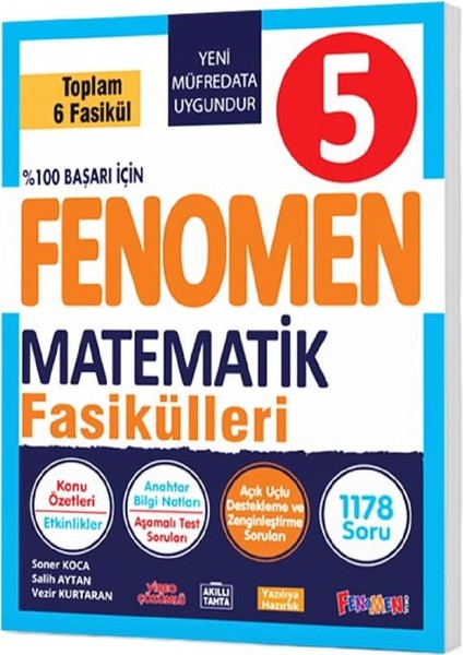 Fenomen Okul 2025 5. Sınıf Matematik Fasikül Seti (1-2-3-4-5-6) Güncel Müfredat