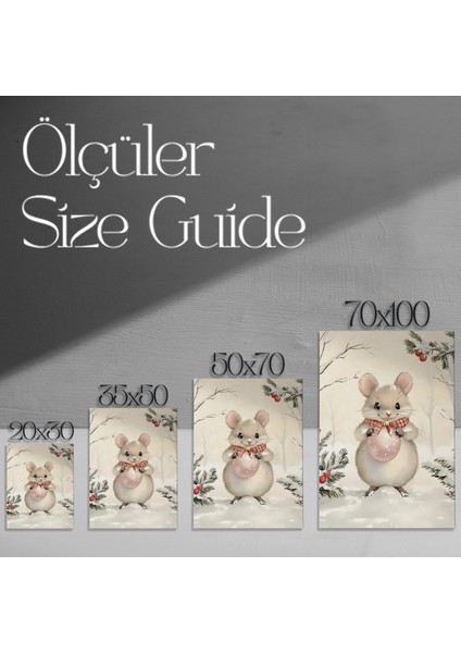 Sevimli Noel Faresi ve Pembe Süs Tablosu modelleri