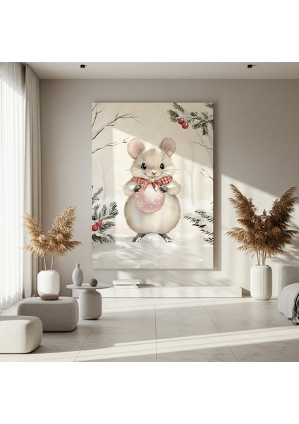 Sevimli Noel Faresi ve Pembe Süs Tablosu fırsatları