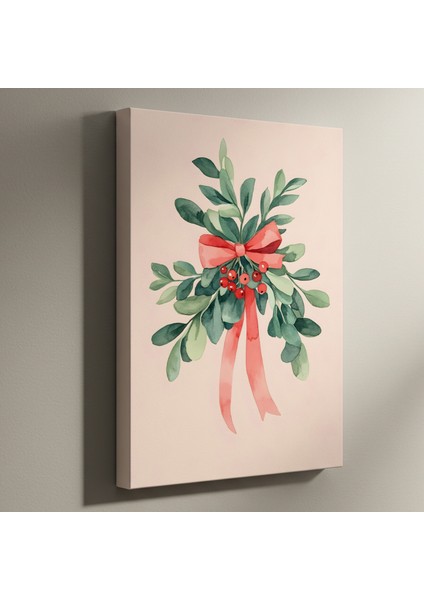 Kışlık Bitkiler ve Kurdele Suluboya Tablosu