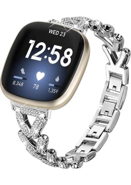 Metal Kayış Fitbit Versa Için 4/3 / Sense / Sense 2 (Yurt Dışından)