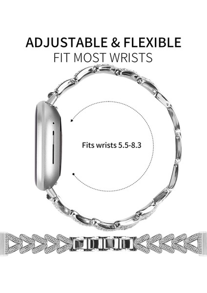 Metal Kayış Fitbit Versa Için 4/3 / Sense / Sense 2 (Yurt Dışından) fiyatları