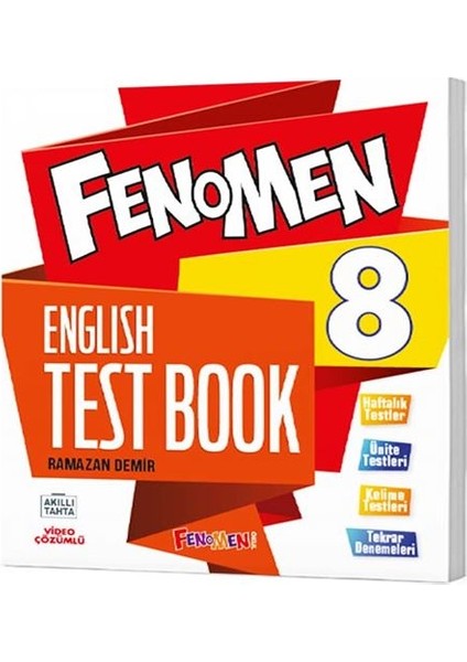 Fenomen Okul 8. Sınıf English Test Book İngilizce Soru Bankası