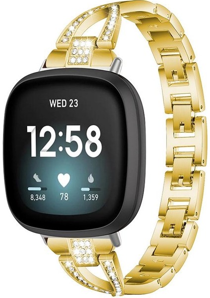 Fitbit Versa 4 / 3 / Sense 2 / Sense Için Metal Saat Kayışı (Yurt Dışından)