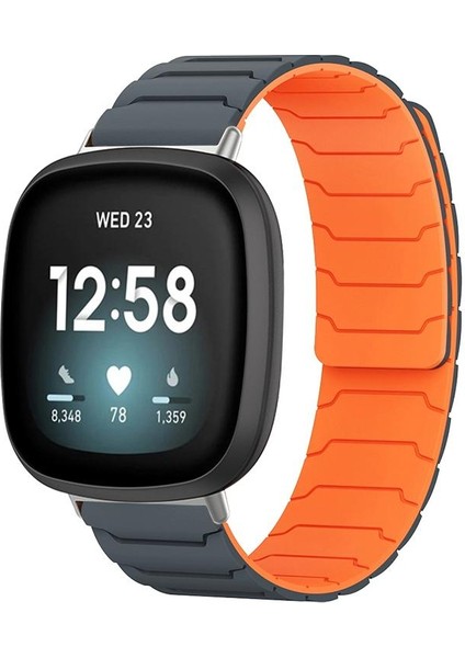 Fitbit Versa 4 / 3 / Sense 2 / Sense Için Silikon Saat Kayışı (Yurt Dışından)