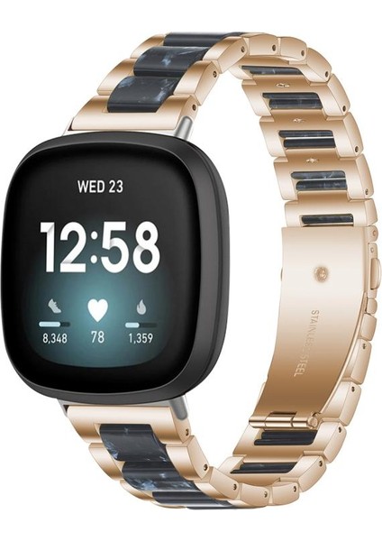 Metal Reçine Kayış Fitbit Versa 4/3 / Sense 2 / Sense Için (Yurt Dışından) fiyatları