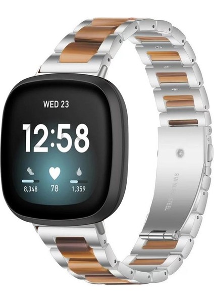 Metal Reçine Kayış Fitbit Versa 4/3 / Sense 2 / Sense Için (Yurt Dışından) fiyatları