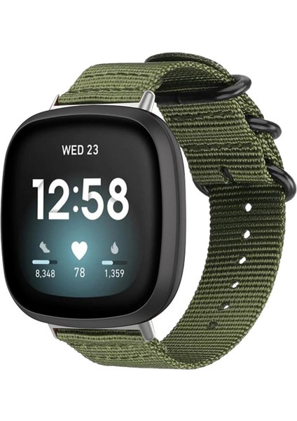 Naylon Kanvas Askı Fitbit Versa 4/3 / Sense 2 / Sense Için (Yurt Dışından)
