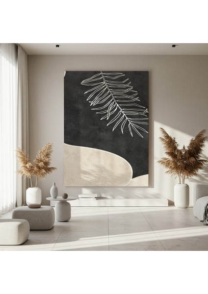 Minimalist Bitki Yaprakları Soyut Sanat Tablosu fırsatları