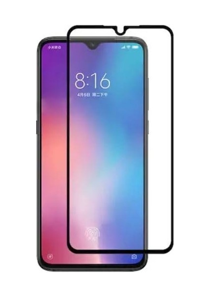 Samsung Galaxy A50 6D Tam Kaplayan Full Cam Ekran Koruyucu Siyah