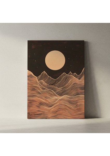 Ay Işığı Dağları Soyut Sanat Tablosu fiyatları