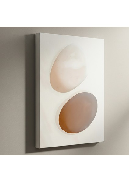 Minimalist Soyut Oval Sanat Tablosu