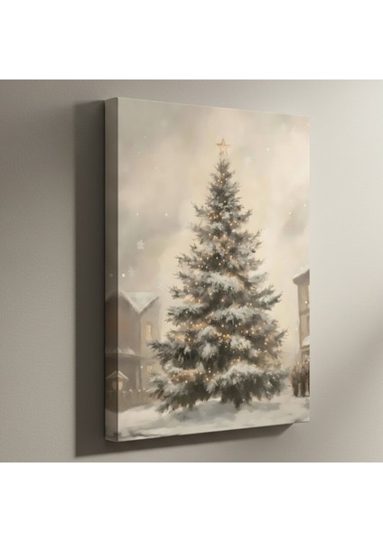 Kardan Yapılmış Noel Ağacı Tablosu
