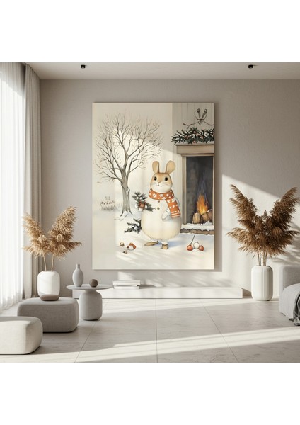 Kış Masalı Tavşanı Noel Tablosu fırsatları