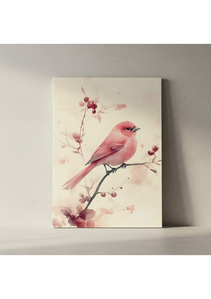 Pembe Kuş ve Kış Dalları Noel Tablosu Fiyatı - Taksit Seçenekleri