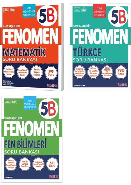 5. Sınıf Matematik Türkçe Fen Fenomen Soru Seti Yeni 2022