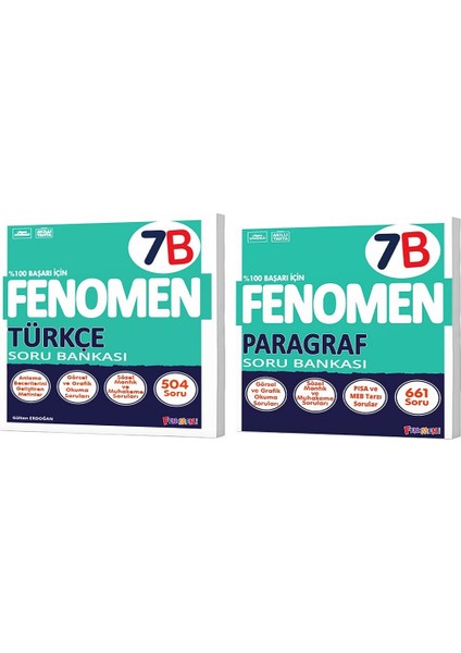 7. Sınıf Türkçe Paragraf Fenomen Soru Seti Yeni 2022
