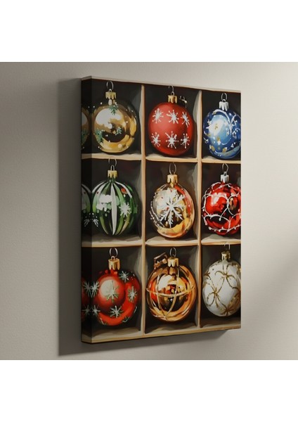 Nostaljik Kış Süsleri Tablosu